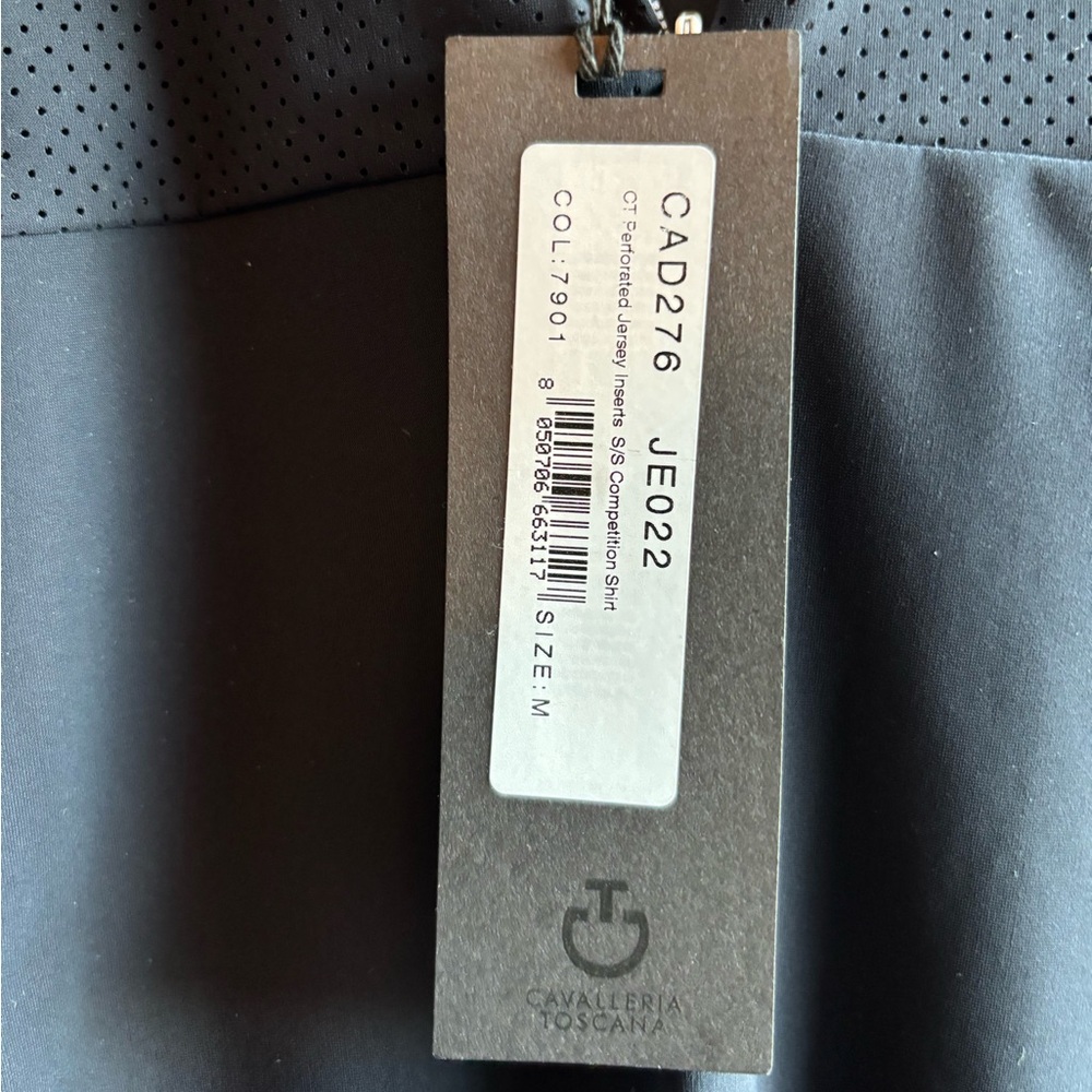 NWT Cavalleria Toscana Perforated Short Sleeve Competition Shirt - Picture 4 of 6